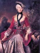 antoine pesne Portrait of Sophie Marie Grafin Voss oil painting artist